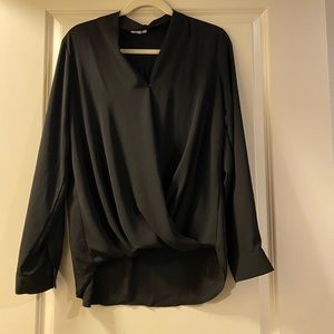 Beautiful black wrap shirt